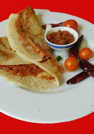 A picture of Masala dosa.