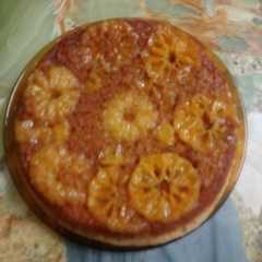 A picture of Torta invertida de naranjas..