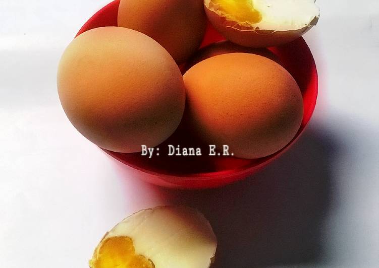 Resep Telur Asin Ekonomis dari Telur Ayam Horn/Ras, Menggugah Selera
