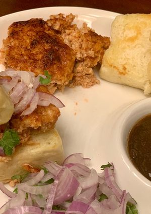 A picture of Oven bakeChicken kabab.
