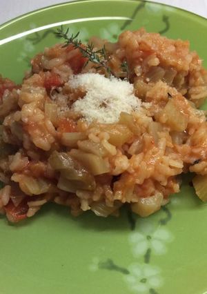Une photo de Riz à l'espagnole au fenouil