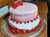 Pastel de fresas