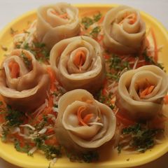 Steamed Momos- with an Italian twist A picture of Steamed Momos- with an Italian twist.