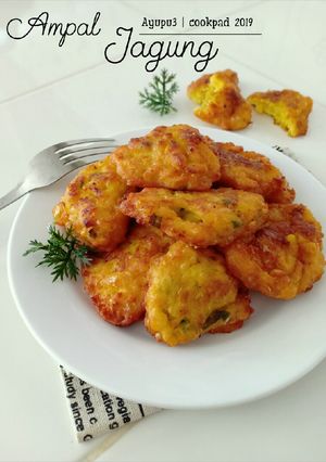 Foto resep Ampal Jagung a.k.a Dadar Jagung (Perkedel Jagung) w/ Telur