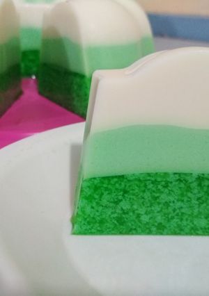 Foto resep Puding Susu Lapis Lumut