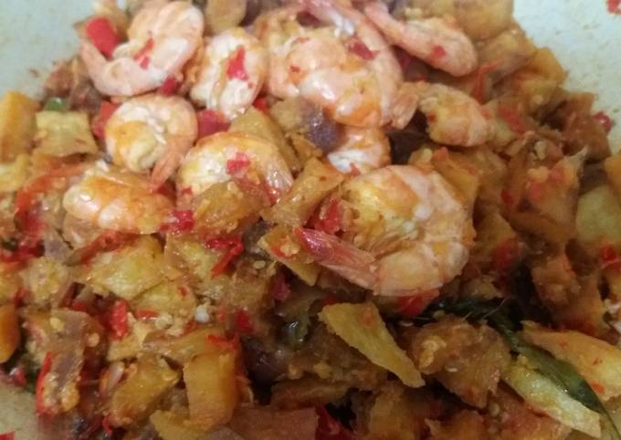 Resep 2. Sambal Goreng Kentang Dan Udang Oleh Boss_meazza - Cookpad