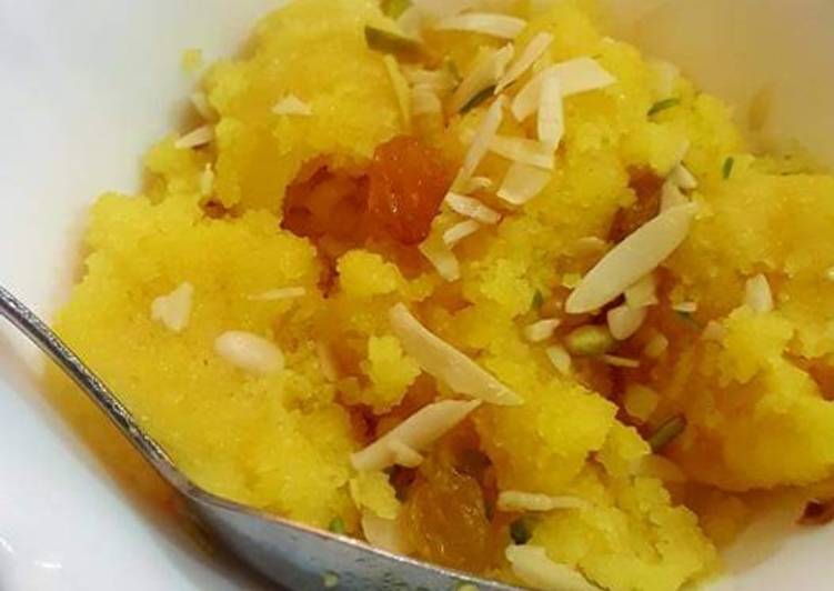 Instant chana dal halwa