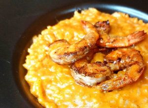 Une photo de Risotto à la bisque de crevettes