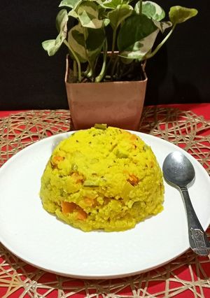 A picture of Samak Rice Khichdi.