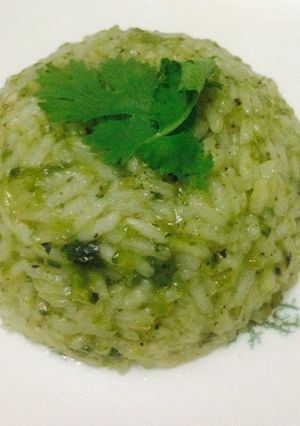 Una foto de Arroz verde