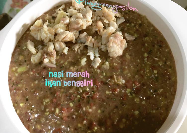 Cara buat Nasi merah ikan tenggiri mpasi/mpsufor 9m yang lezat dan Mudah Dibuat