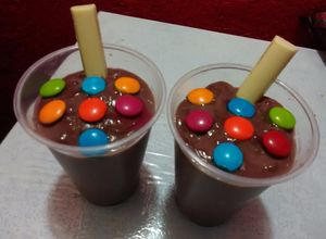 Una foto de Natilla de chocolate fácil