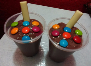 Una foto de Natilla de chocolate fácil