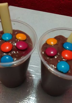 Una foto de Natilla de chocolate fácil