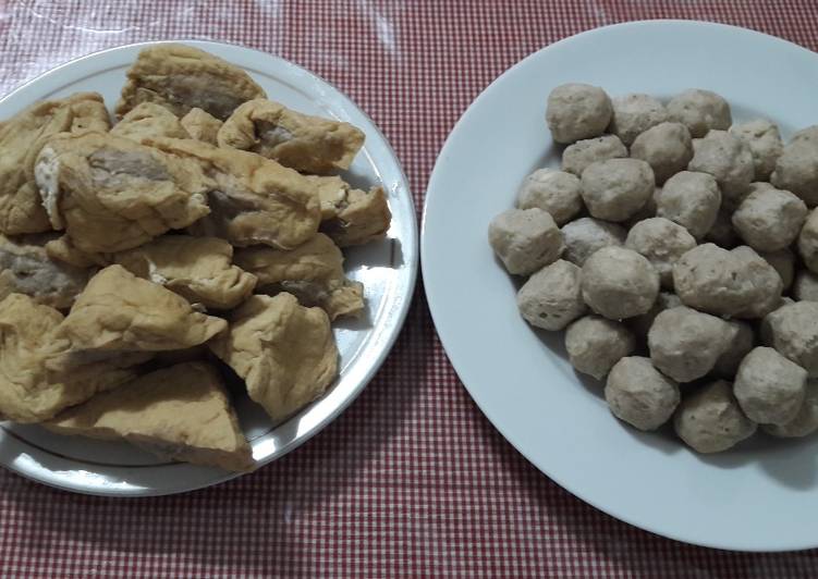 Langkah Mudah untuk Membuat Bakso n tahu bakso bumbu siomay😚😚 yang Lezat