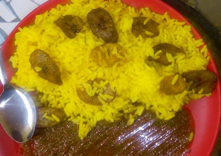 Recipe of Tumeric rice n dodo