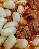 CAZUELA🍲De Albóndigas de Pollo con Ñoquis...!