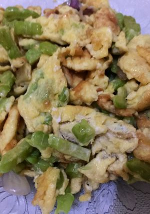 Foto resep Pare telur dadar