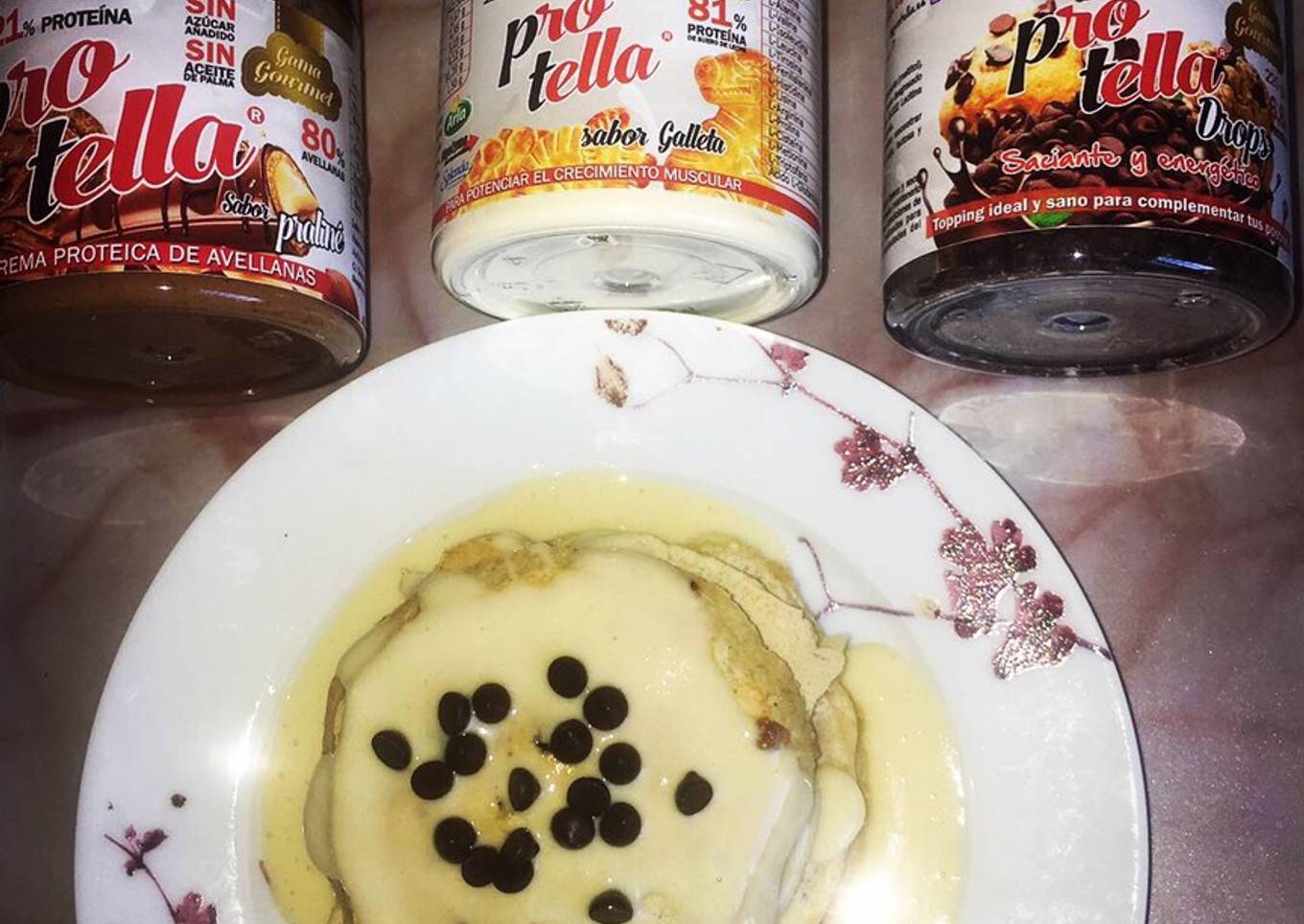 Tortitas de avena sabor galleta de dinosaurio rellenas de crema kinder