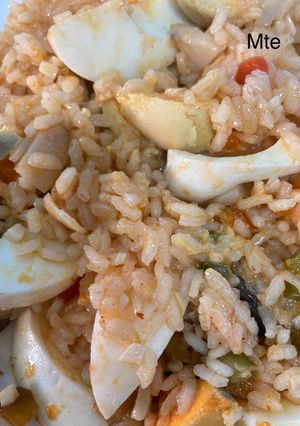 Una foto de Arroz con bacalao Mte