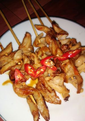 Foto resep Sate Jamur