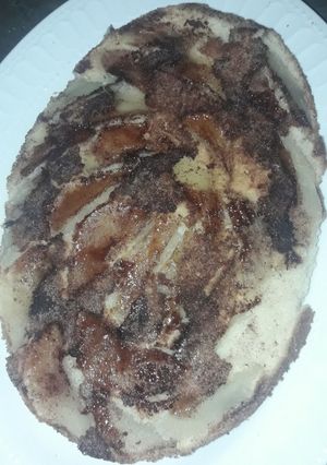 Una foto de Torta de manzana invertida