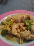 Pollo con calabacitas y elote