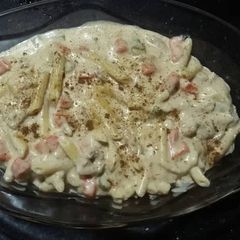 Creamy pasta A picture of Creamy pasta.
