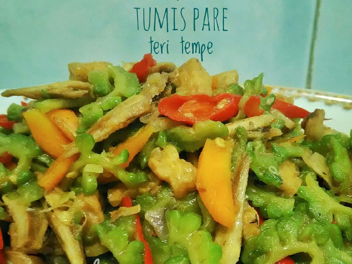 Cara Gampang Menyiapkan Tumis pare teri tempe yang Menggugah Selera