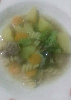 Foto resep Sup maccaroni cah ati ayam