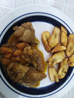 Una foto de Pollo agridulce con mango