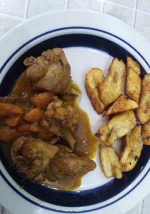 Una foto de Pollo agridulce con mango