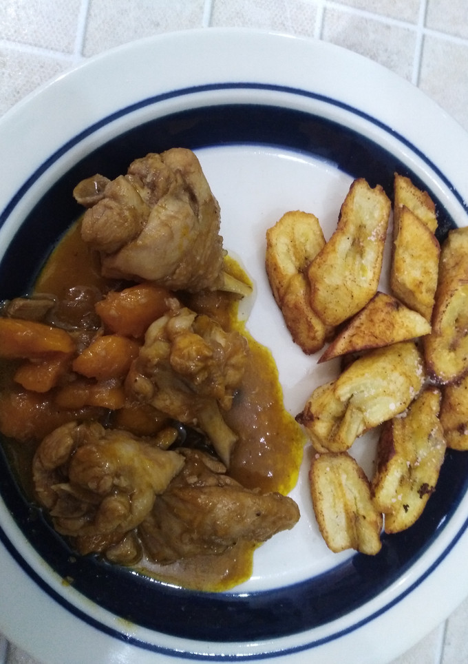 Una foto de Pollo agridulce con mango