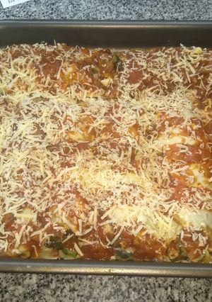 Una foto de Canelones de espinaca o acelga livianos