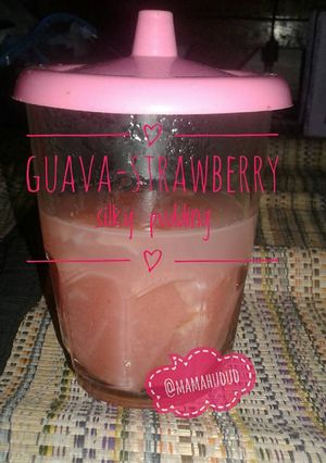 Foto resep Guava-strawberry silky pudding (MPASI camilan1 th+)