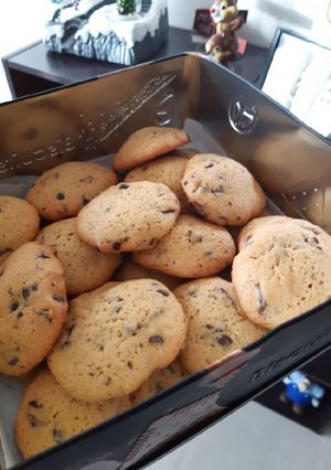 Une photo de Cookies aux pépites de chocolat