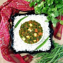 Radish pod paneer masala A picture of Radish pod paneer masala.