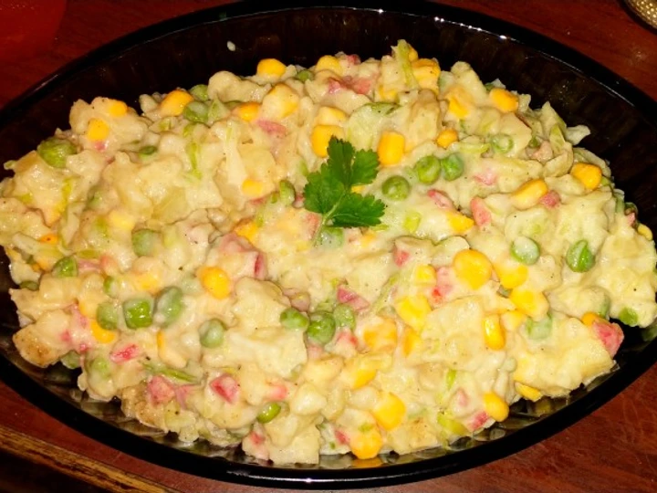 Easy Steps to Make Recipe Potato Cream Salad that is Can Pamper Your Tongue, Addictive}