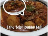 Tahu telur bumbu bali