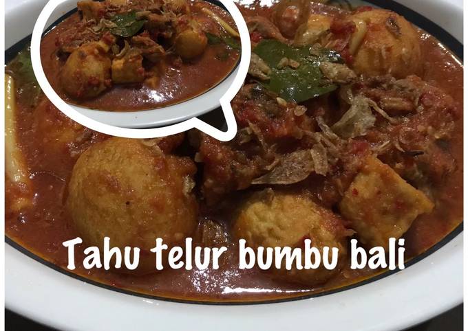  Cara  memasak Tahu telur bumbu bali yang sempurna