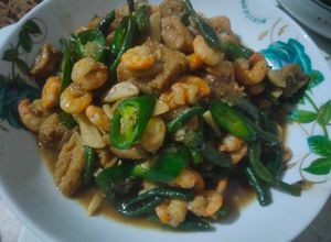Foto resep Tumis tahu pong udang kecil lombok ijo