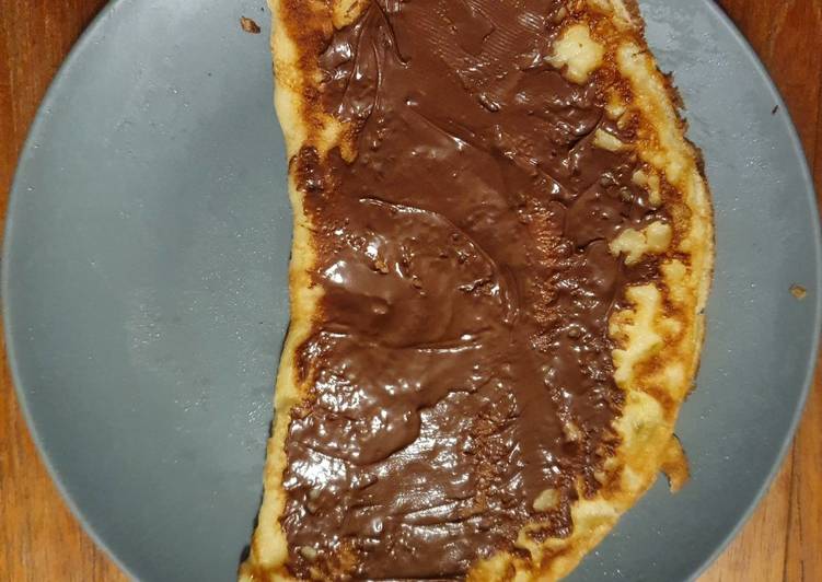 Cara Gampang Menyajikan Pancake keju coklat Mudah