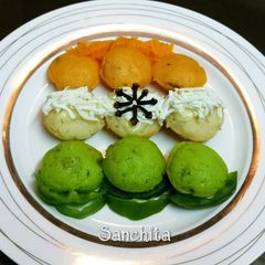 A picture of Tricoloured Suji Mix Veg Appe.