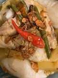 Ketupat opor chicken+veggies