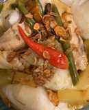 Ketupat opor chicken+veggies