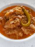 Guiso de col con bacalao