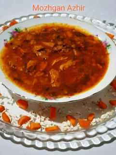 عکسی از دستور سوپ جو پرک