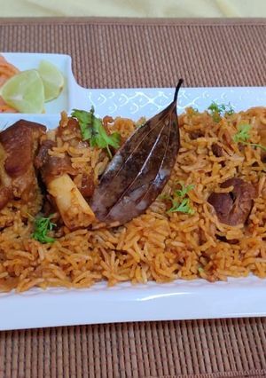 A picture of Mutton Pulao.