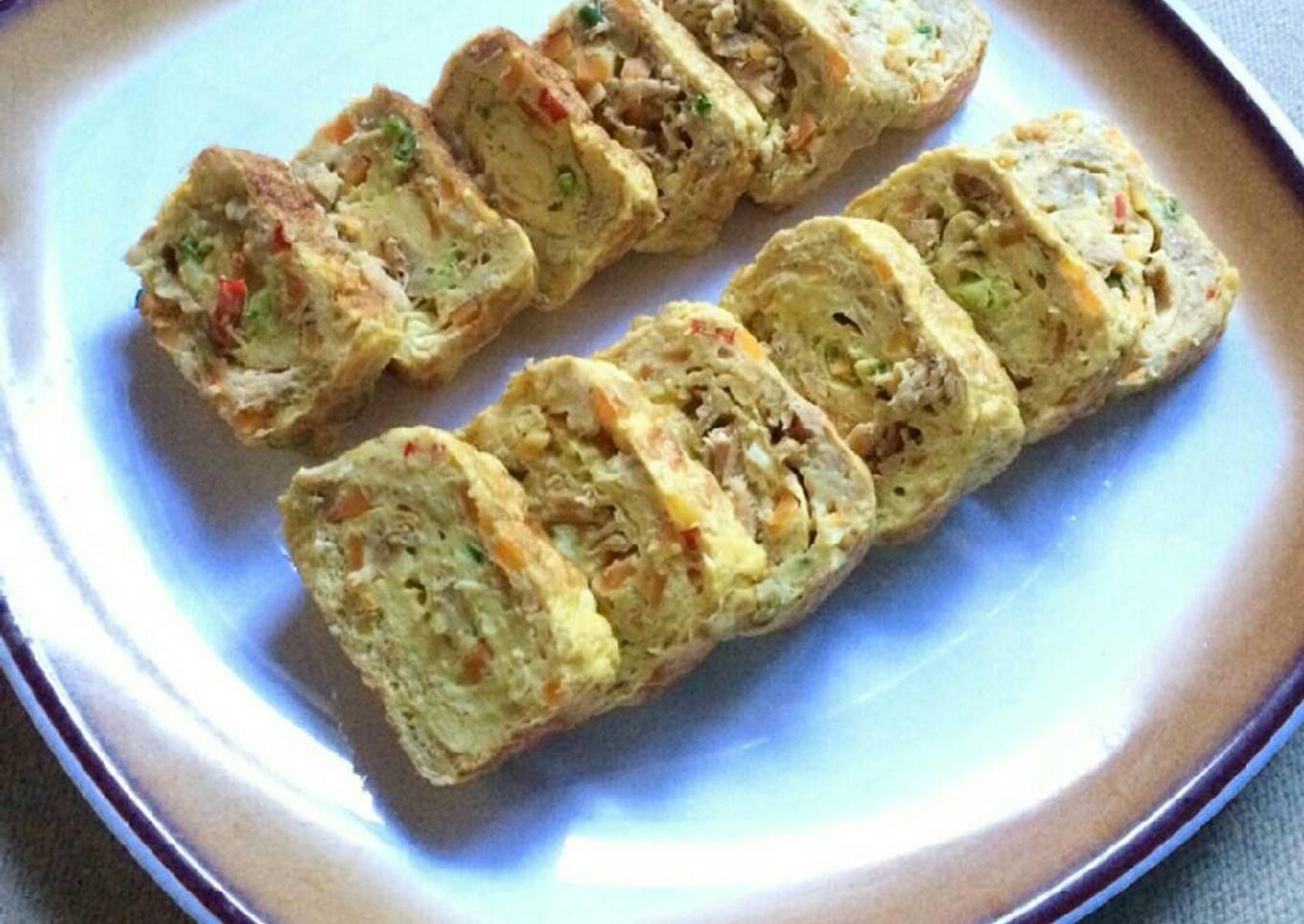 Dadar telur ala korea (gyeranmari)