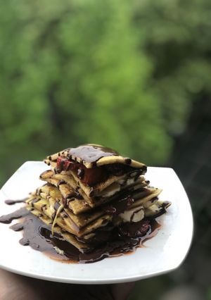 Una foto de Torta de panqueques